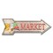 Signmission Market 2 Arrow Decal Funny Home Decor 24in Wide D-A-8-999753 - alternate 1